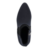 Marco Tozzi Womens Marco Tozzi Womens Navy Side Zip High Ankle Boots 2-25392-41