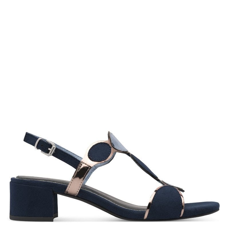 Marco Tozzi Womens Marco Tozzi Womens Navy Slip On Sandal 2-28230-42