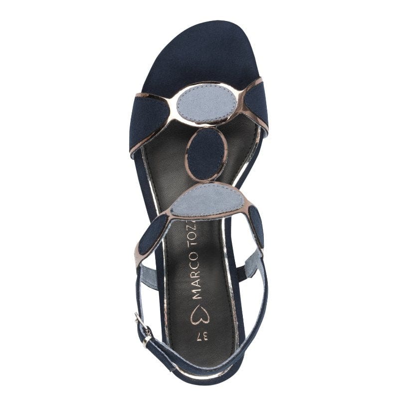 Marco Tozzi Womens Marco Tozzi Womens Navy Slip On Sandal 2-28230-42