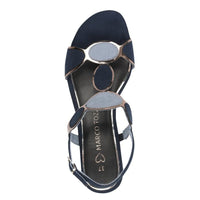 Marco Tozzi Womens Marco Tozzi Womens Navy Slip On Sandal 2-28230-42