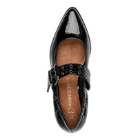 Marco Tozzi Womens Marco Tozzi Womens Patent Black Ballerina Shoe 2-22128-45