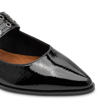 Marco Tozzi Womens Marco Tozzi Womens Patent Black Ballerina Shoe 2-22128-45