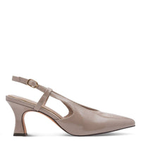 Marco Tozzi Womens Marco Tozzi Womens Patent Nude Slingback Shoe 2-29609-47