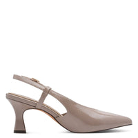 Marco Tozzi Womens Marco Tozzi Womens Patent Nude Slingback Shoe 2-29609-47