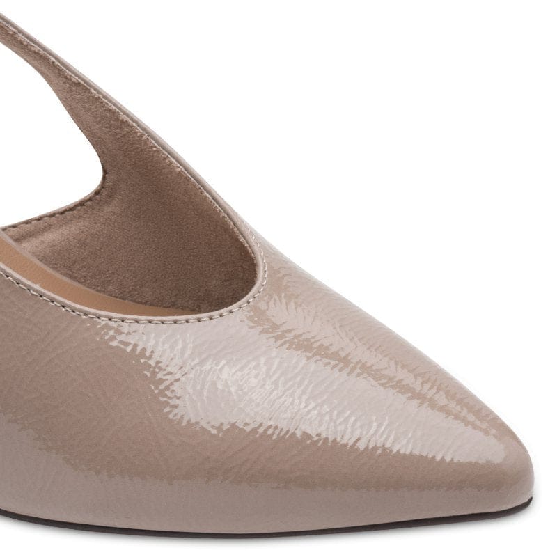 Marco Tozzi Womens Marco Tozzi Womens Patent Nude Slingback Shoe 2-29609-47