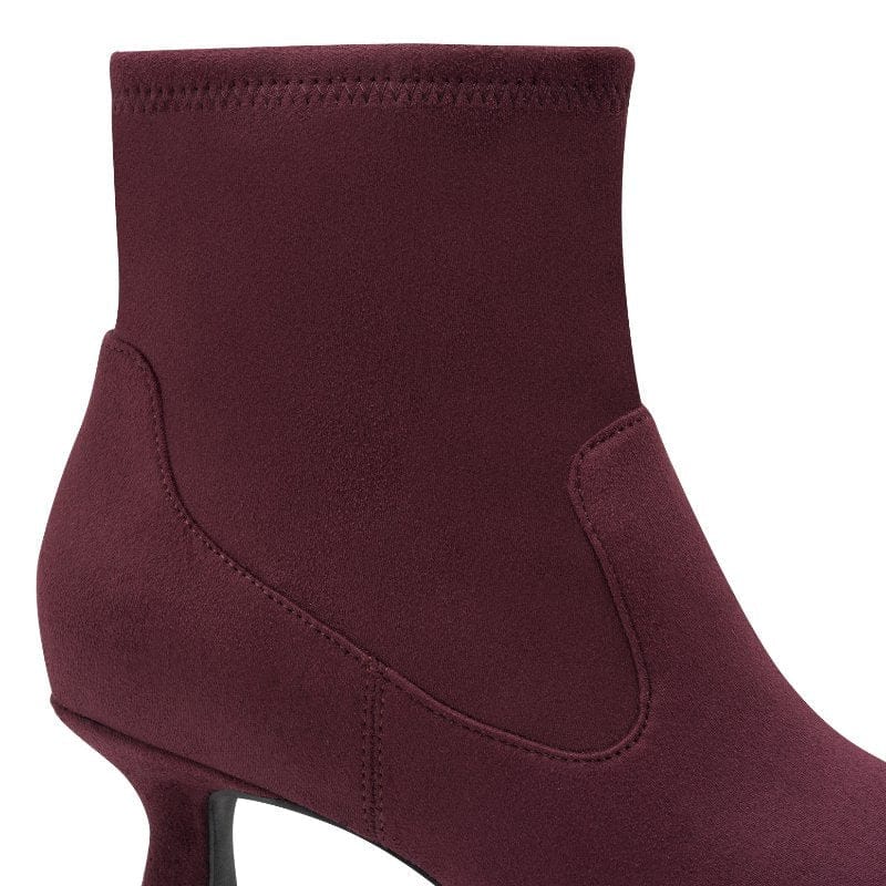 Marco Tozzi Womens Marco Tozzi Womens Red Side Zip High Ankle Boots 2-25314-45