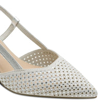 Marco Tozzi Womens Marco Tozzi Womens Silver Pointed Slingback Shoe 2-29667-46
