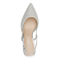 Marco Tozzi Womens Marco Tozzi Womens Silver Pointed Slingback Shoe 2-29667-46