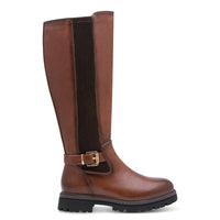 Marco Tozzi Womens Marco Tozzi Womens Tan Side Zip High Knee Boot 2-25610-47
