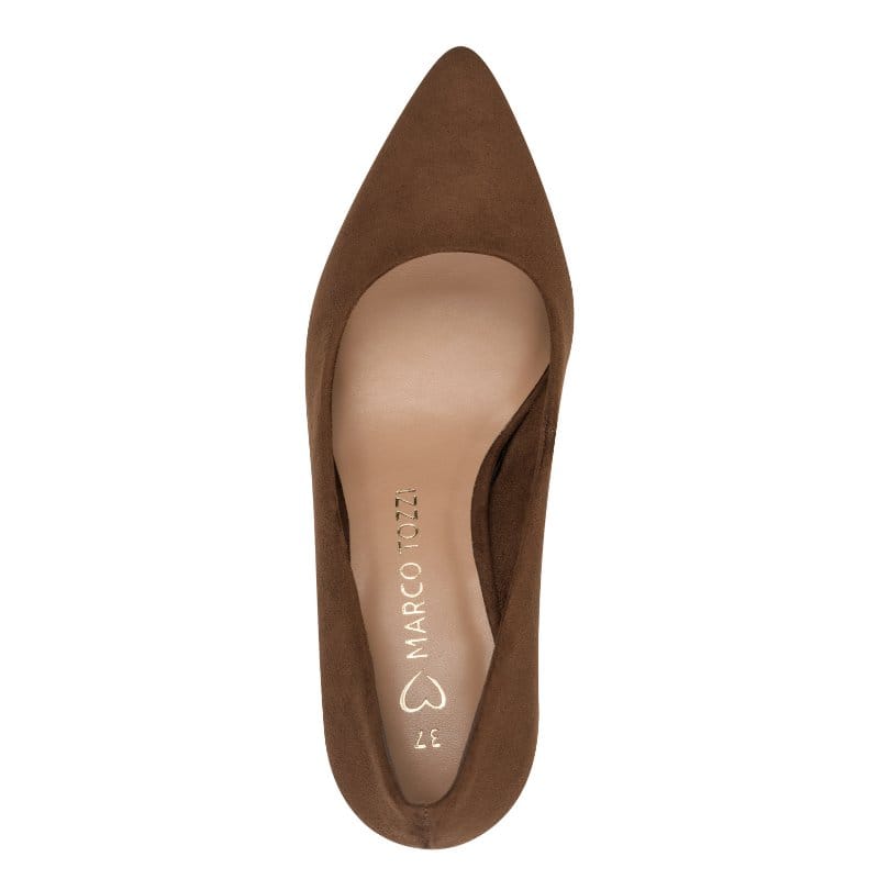 Marco Tozzi Womens Marco Tozzi Womens Tan Slip On Stiletto Heel Shoe 2-22418-41
