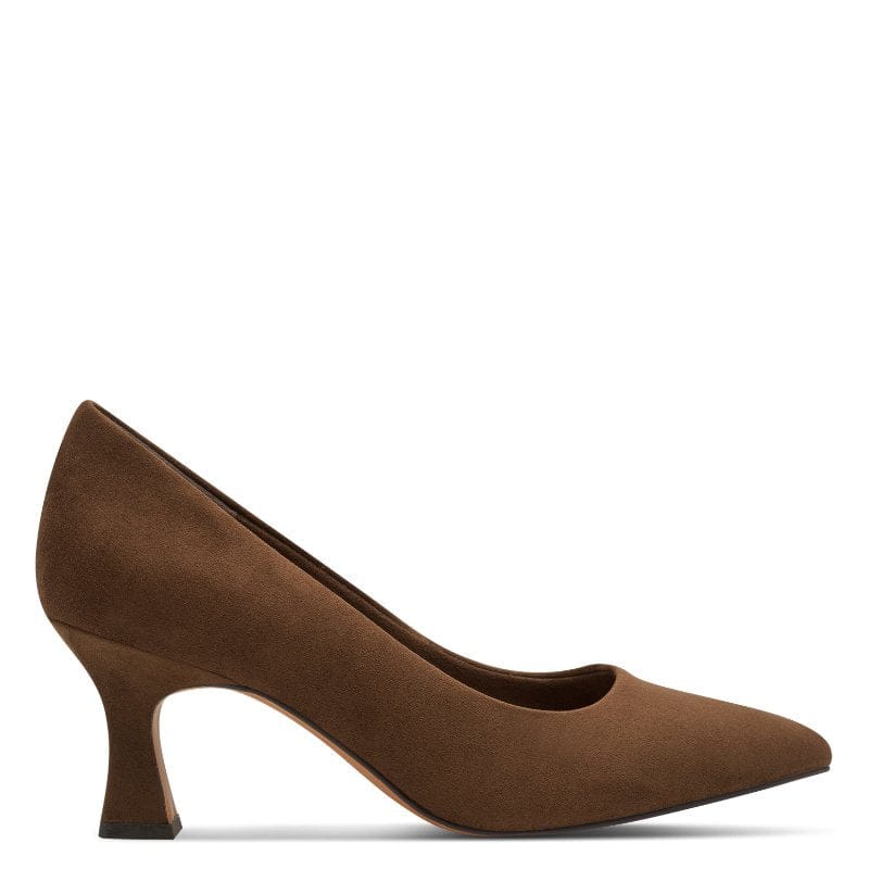 Marco Tozzi Womens Marco Tozzi Womens Tan Slip On Stiletto Heel Shoe 2-22418-41