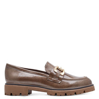 Marco Tozzi Womens Marco Tozzi Womens Taupe Patent Slip On Shoe 2-24700-43