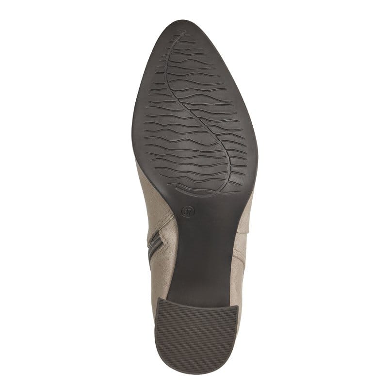 Marco Tozzi Womens Marco Tozzi Womens Taupe Side Zip Ankle Boot 2-25095-41