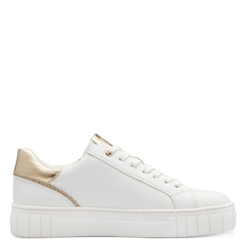 Marco Tozzi Womens Marco Tozzi Womens White Comb Detailed Fashion Trainer 2-23701-42