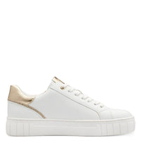 Marco Tozzi Womens Marco Tozzi Womens White Comb Detailed Fashion Trainer 2-23701-42