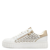 Marco Tozzi Womens Marco Tozzi Womens White Comb Detailed Fashion Trainer 2-23701-42