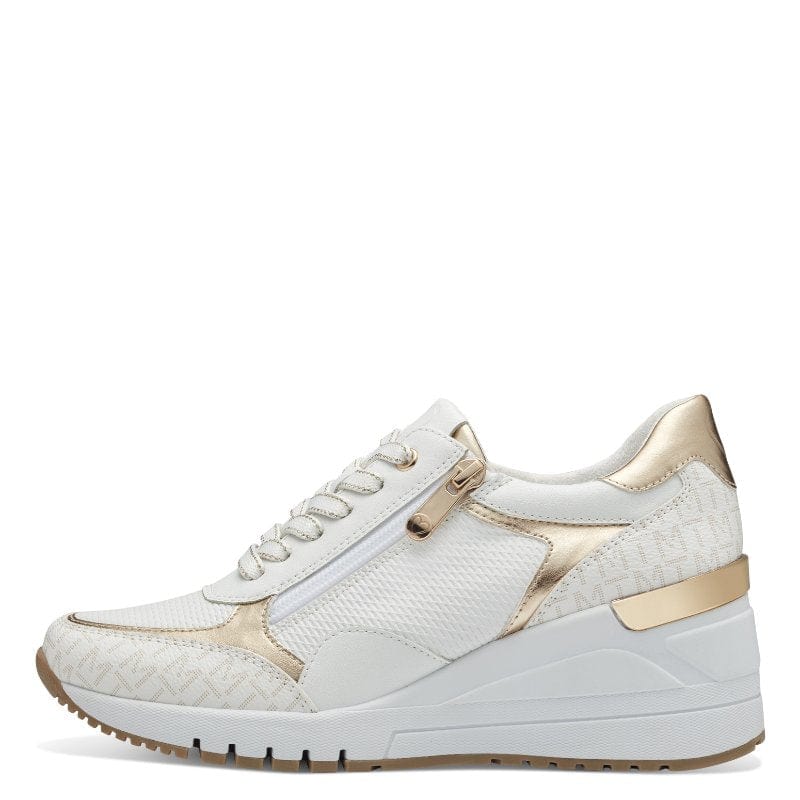 Marco Tozzi Womens Marco Tozzi Womens White Comb Fashion Trainer 2-23738-41