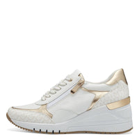 Marco Tozzi Womens Marco Tozzi Womens White Comb Fashion Trainer 2-23738-41