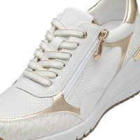 Marco Tozzi Womens Marco Tozzi Womens White Comb Fashion Trainer 2-23738-41