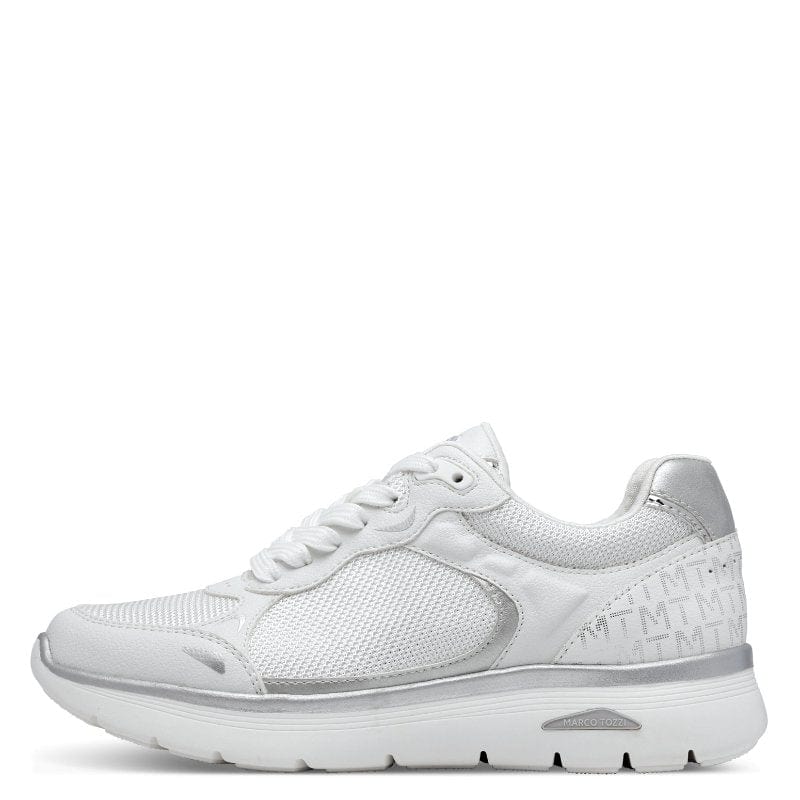 Marco Tozzi Womens Marco Tozzi Womens White Comb Trainer 2-23760-44