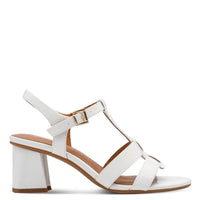 Marco Tozzi Womens Marco Tozzi Womens White High Heels Slip On Sandal 2-28333-46