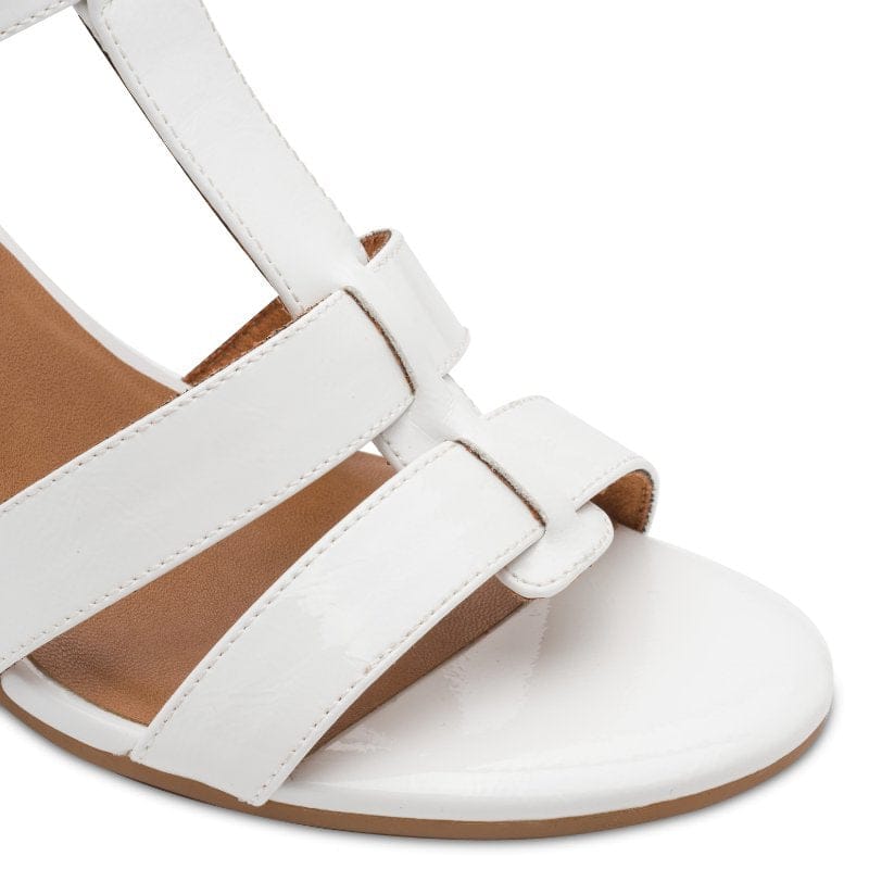 Marco Tozzi Womens Marco Tozzi Womens White High Heels Slip On Sandal 2-28333-46