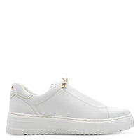 Marco Tozzi Womens Marco Tozzi Womens White Lace Up Fashion Trainer 2-23724-44