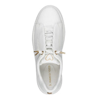 Marco Tozzi Womens Marco Tozzi Womens White Lace Up Fashion Trainer 2-23724-44