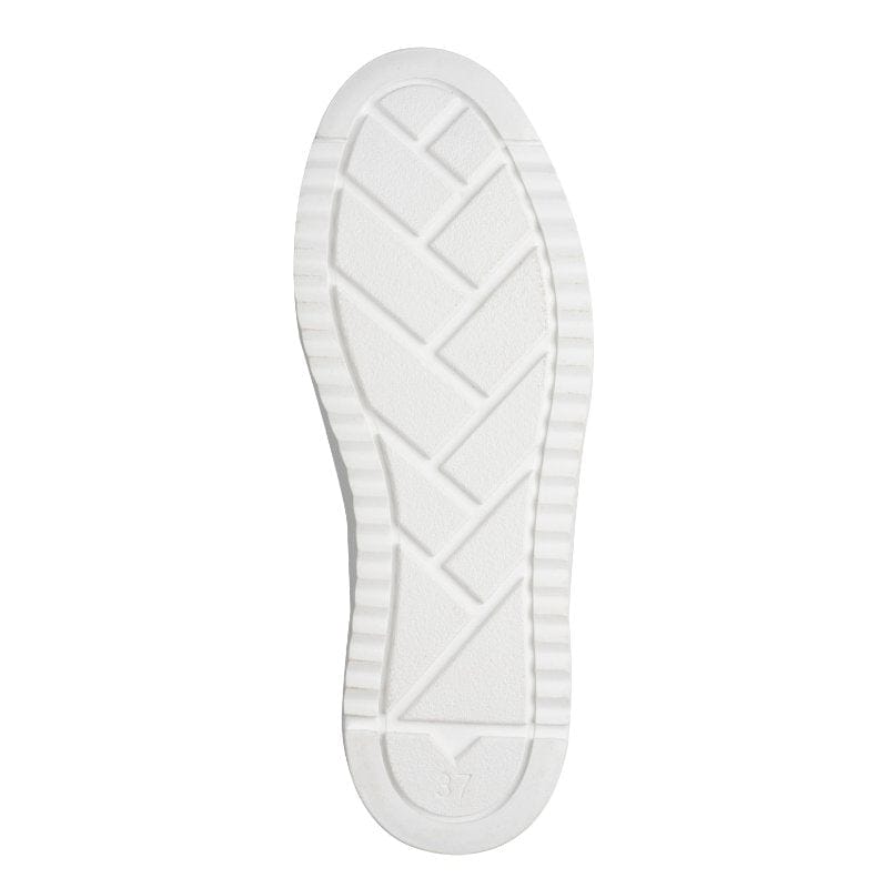 Marco Tozzi Womens Marco Tozzi Womens White Lace Up Fashion Trainer 2-23724-44