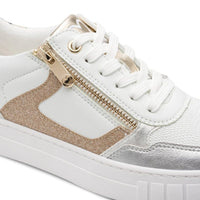 Marco Tozzi Womens Marco Tozzi Womens White Side Zip Fashion Trainer 2-23702-46