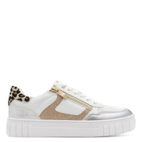 Marco Tozzi Womens Marco Tozzi Womens White Side Zip Fashion Trainer 2-23702-46