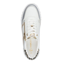 Marco Tozzi Womens Marco Tozzi Womens White Side Zip Fashion Trainer 2-23702-46