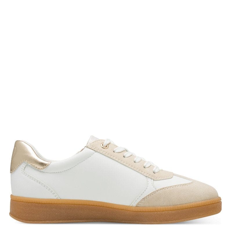 Marco Tozzi Womens Marco Tozzi Womens White Side Zip Fashion Trainer 2-23739-44