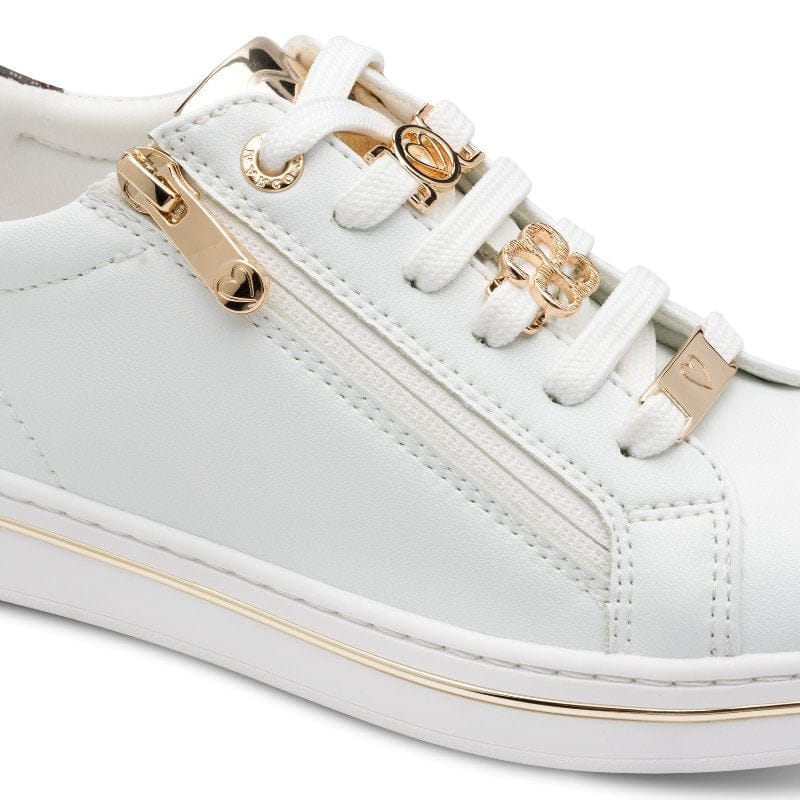Marco Tozzi Womens Marco Tozzi Womens White Side Zip Fashion Trainer 2-23745-46