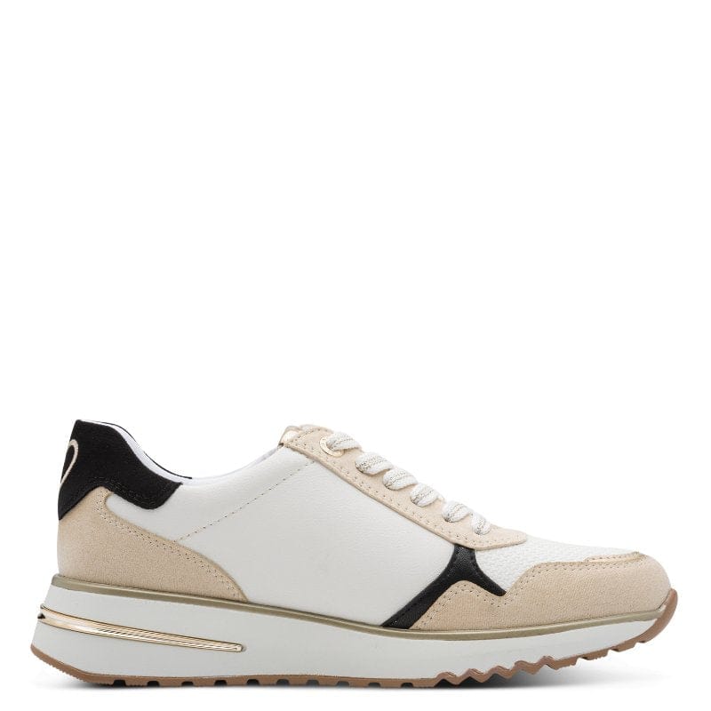 Marco Tozzi Womens Marco Tozzi Womens White Side Zip Fashion Trainer 2-23790-46