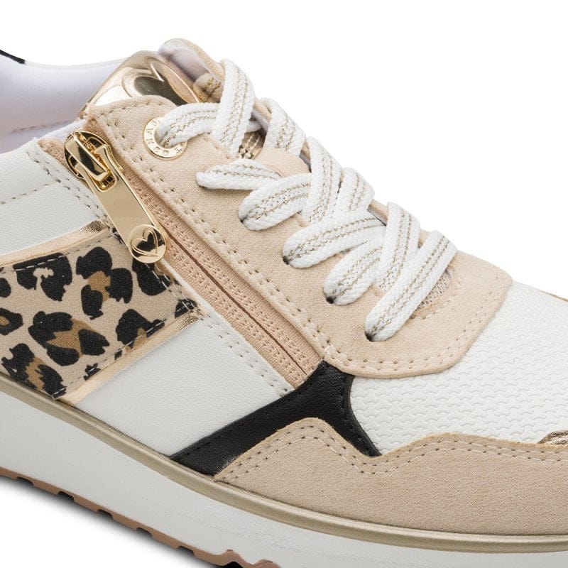 Marco Tozzi Womens Marco Tozzi Womens White Side Zip Fashion Trainer 2-23790-46