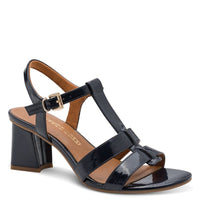 Marco Tozzi Womens NAVY / 3UK Marco Tozzi Womens Navy High Heels Slip On Sandal 2-28333-46