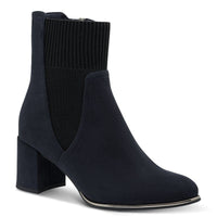 Marco Tozzi Womens NAVY / 4UK Marco Tozzi Womens Navy Side Zip High Ankle Boots 2-25392-41