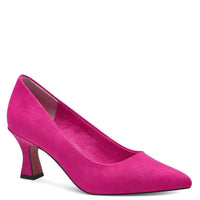 Marco Tozzi Womens PINK / 3UK Marco Tozzi Womens Pink Slip On Stiletto Heel Shoe 2-22418-41