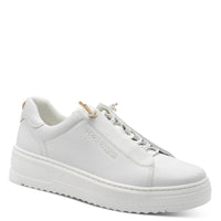 Marco Tozzi Womens WHITE / 3UK Marco Tozzi Womens White Lace Up Fashion Trainer 2-23724-44