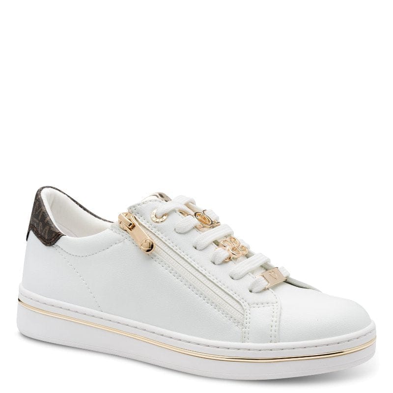 Marco Tozzi Womens WHITE / 3UK Marco Tozzi Womens White Side Zip Fashion Trainer 2-23745-46