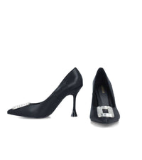 Menbur Womens Menbur Womens Silver Embellished Front Detail Heel Shoe - 24512