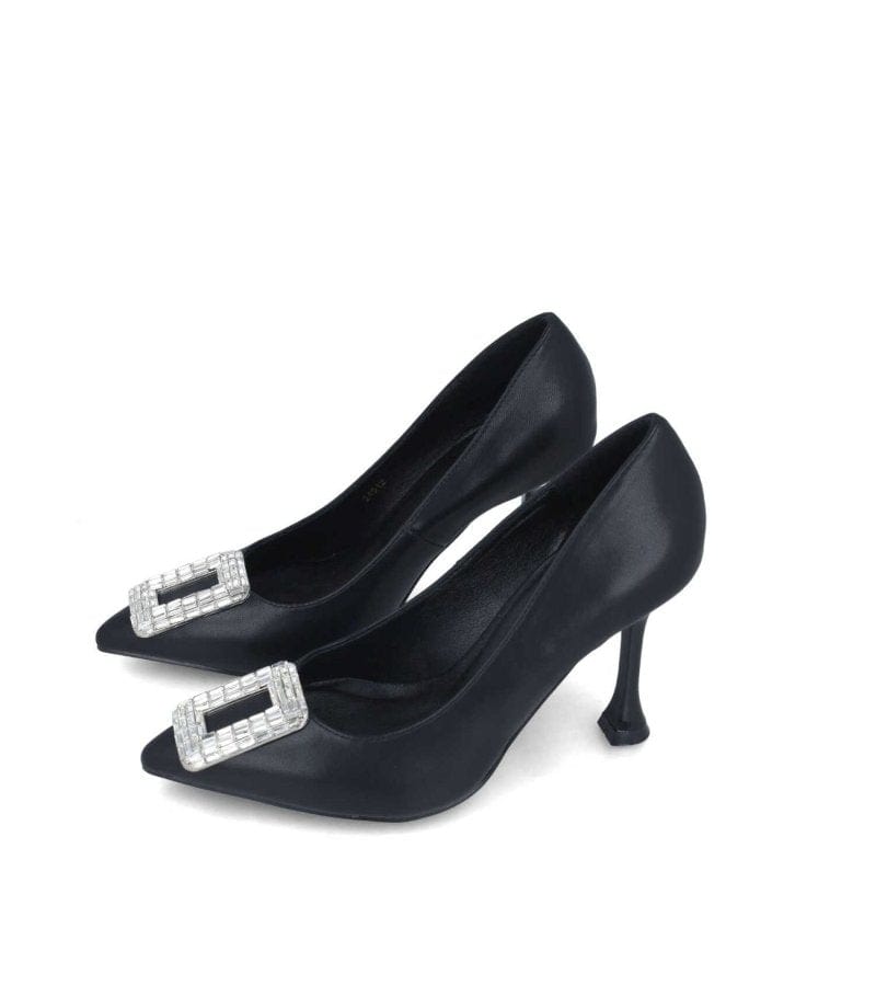 Menbur Womens Menbur Womens Silver Embellished Front Detail Heel Shoe - 24512