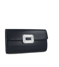 Menbur Womens ONE SIZE / BLACK Menbur Clutch Bag With Embellished Jewel Detail - 85424