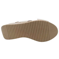 Oh My Sandals Womens Oh My Sandals Womens Beige Leather Sandal - 5661