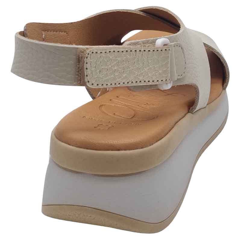 Oh My Sandals Womens Oh My Sandals Womens Beige Leather Sandal - 5661