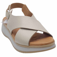 Oh My Sandals Womens Oh My Sandals Womens Beige Leather Sandal - 5661