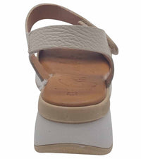 Oh My Sandals Womens Oh My Sandals Womens Leather White Platform Double Strap Summer Sandal - 5411