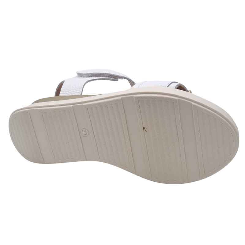 Oh My Sandals Womens Oh My Sandals Womens White Leather Sandal - 5672