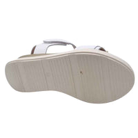 Oh My Sandals Womens Oh My Sandals Womens White Leather Sandal - 5672